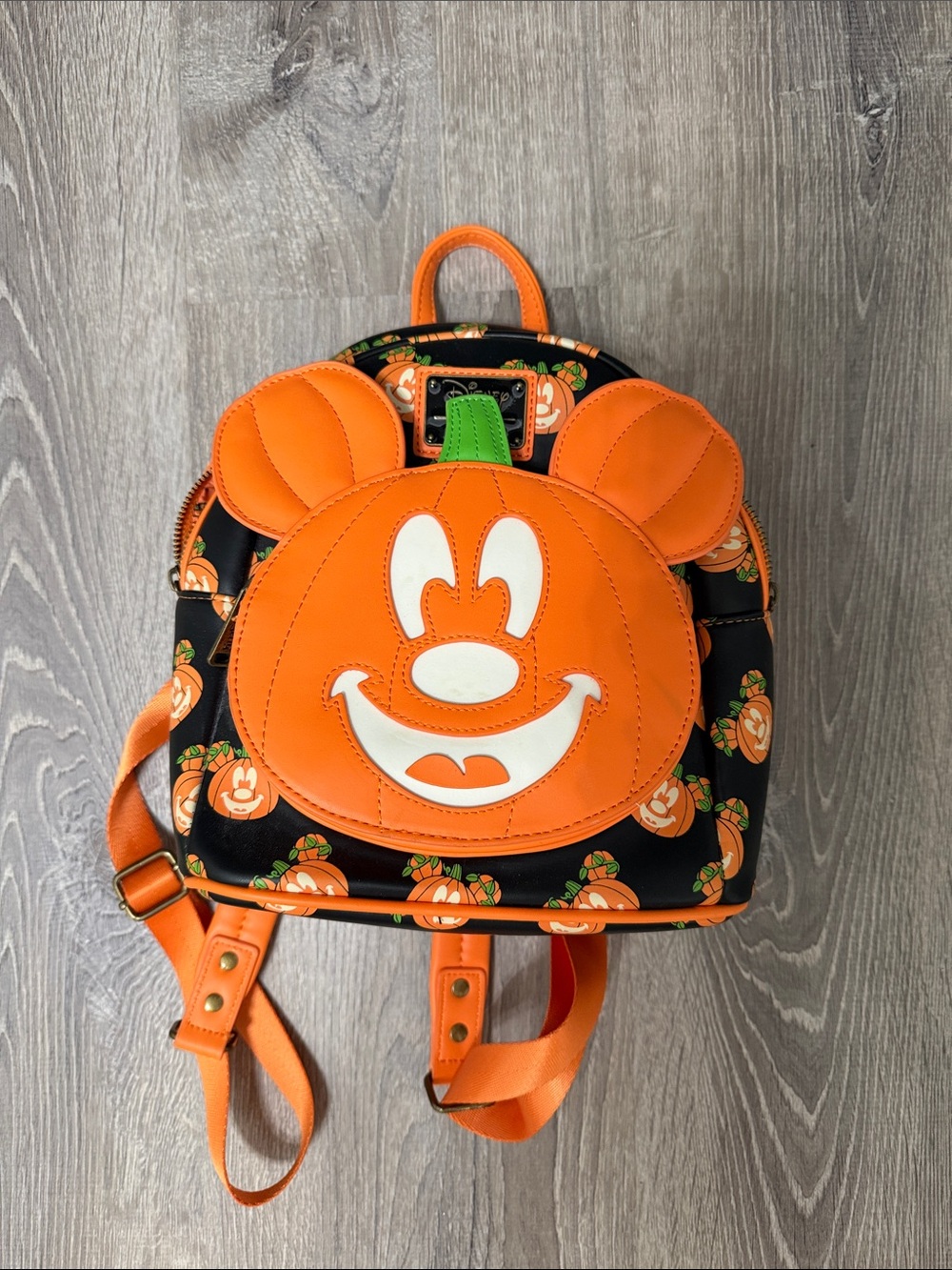 Loungefly Mickey Mouse Pumpkin Character Mini Backpack